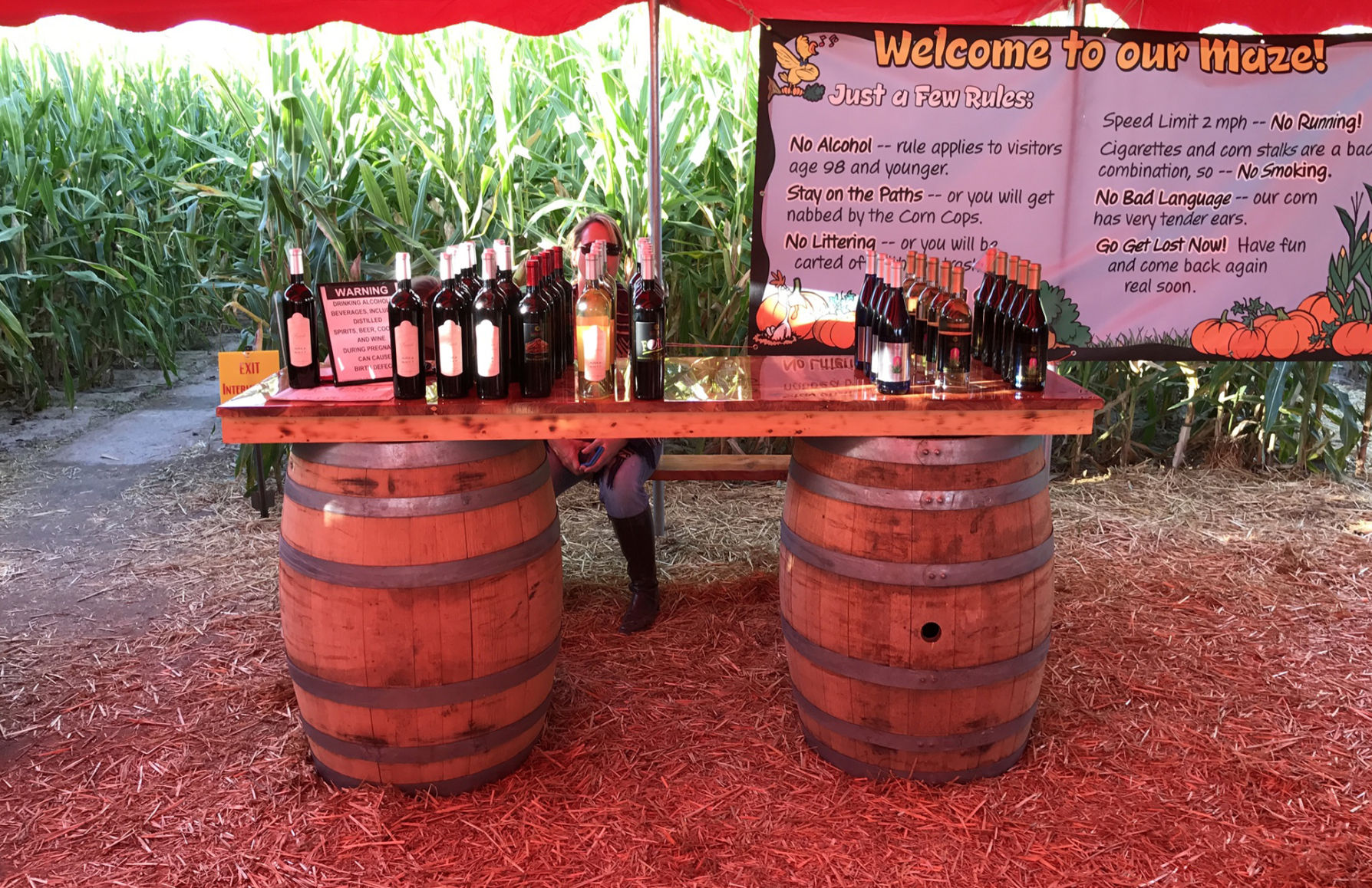 Wine maze